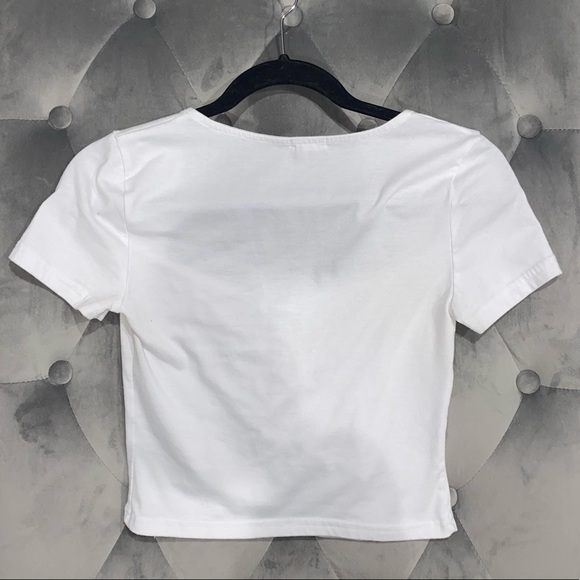 Ardene XS White ribbon Lace front top! - Picture 2 of 3
